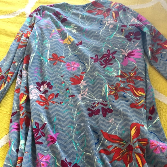 LuLaRoe Sweaters - Gray and floral Sarah LuLaRoe Sweaters - Gray and floral Sarah